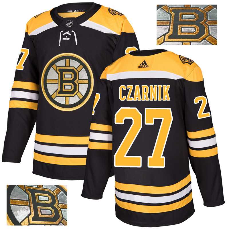 Bruins 27 Austin Czarnik Black With Special Glittery Logo Adidas Jersey,We sell and wholesale Bruins 27 Austin Czarnik Black With Special Glittery Logo Adidas Jersey on line form chian!